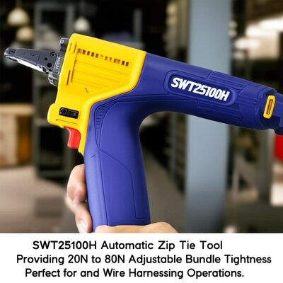 kopen SWT25100H Automatische Kabelbindertang met instelbare bundelspanning van 20N tot 80N, perfect voor kabel- en draadboomtoepassingen online manufacture