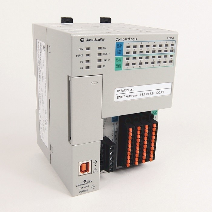 24V DC 1769-L16ER-BB1B Allen Bradley With Compactlogix 384KB DI/O Controller