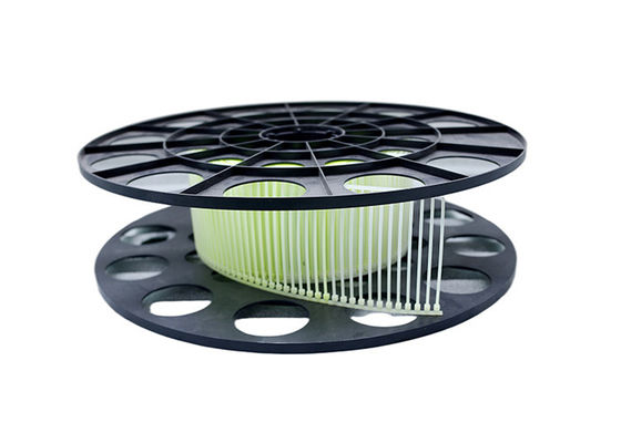 Witte 100mm Automatische Kabelbinderspoel voor Bundel PA66 Materiaal