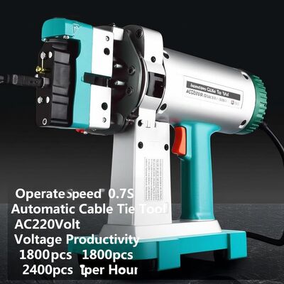 Werksnelheid 0,7S Automatisch kabelbindingsgereedschap AC220Volt Spanningsbundel Productiviteit 1800pcs 2400pcs per uur Kabelbeheeroplossing