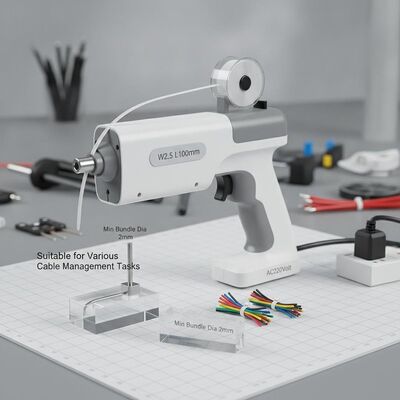 Kabelbanden W2.5 L100mm Automatisch Kabelbandgereedschap AC220Volt Min Bundle Dia 2mm Geschikt voor verschillende Kabelbeheertaken